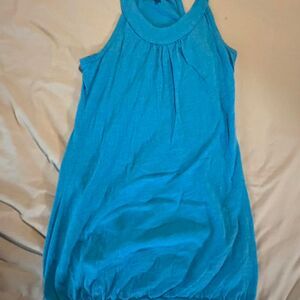 Y2K blue top with ruched detail - Size 4